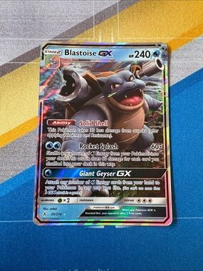 Blastoise-GX 35/214 Unbroken Bonds Rare Holo GX - MP/HP